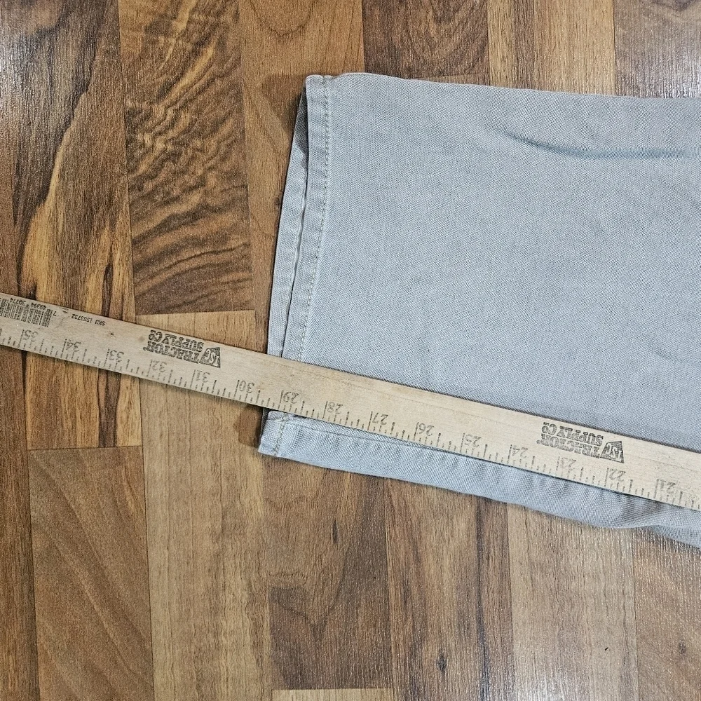 Tommy Bahama Jeans Mens 38x32 Gray Silk Cotton Blend Straight Leg Stretch Pant